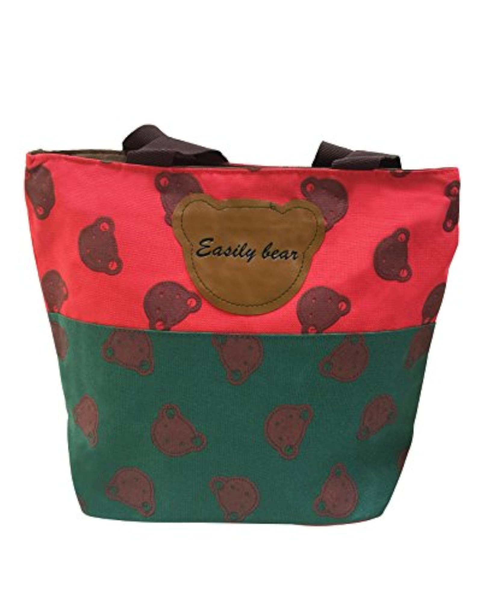 Kids Carry Bag - Red and Green Bears